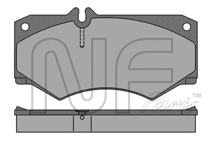 NF PARTS stabdžių trinkelių rinkinys, diskinis stabdys T0311NF